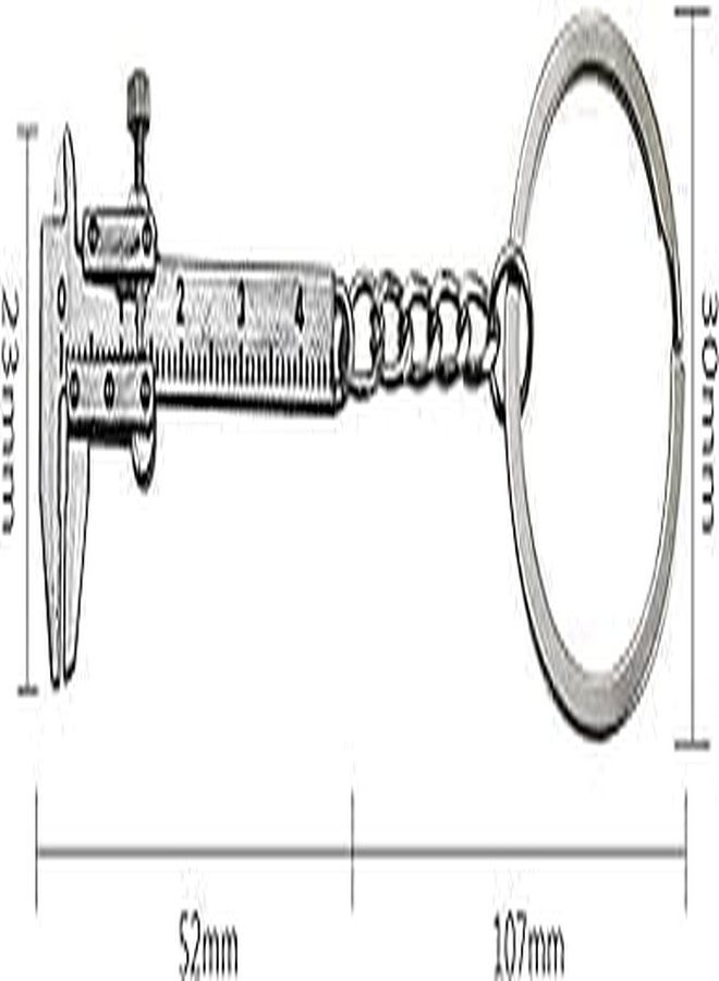 Clickify Mini Wrench Portable Hand Tool Keychain Wrench Universal Chain (Mini Vernier) - Image 2