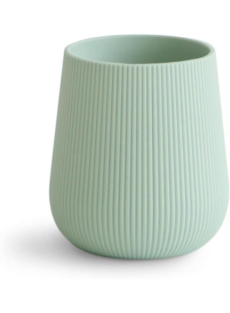 mushie Silicone Baby Starter Training Cup | 6 Months+ (Cambridge Blue)