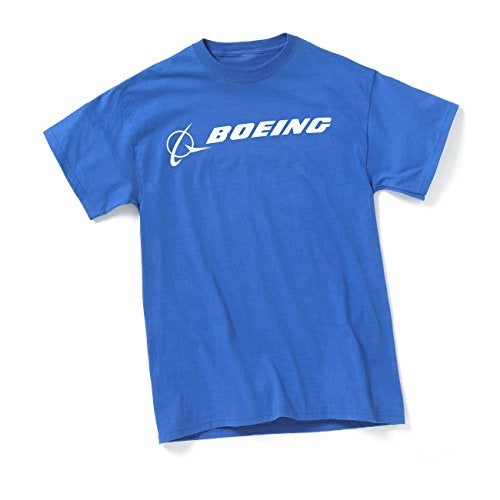 Boeing تي شيرت بوينغ المميز بأكمام قصيرة; اللون- أزرق ملكي، الحجم- XL - Image 2
