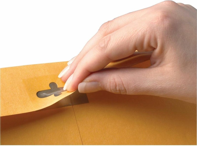 Quality Park 6 x 9 Postage Saving ClearClasp Envelopes, with Reusable Redi-Tac™ Closure, 28 lb. Brown Kraft, 100/Box (QUA43468) - Image 5