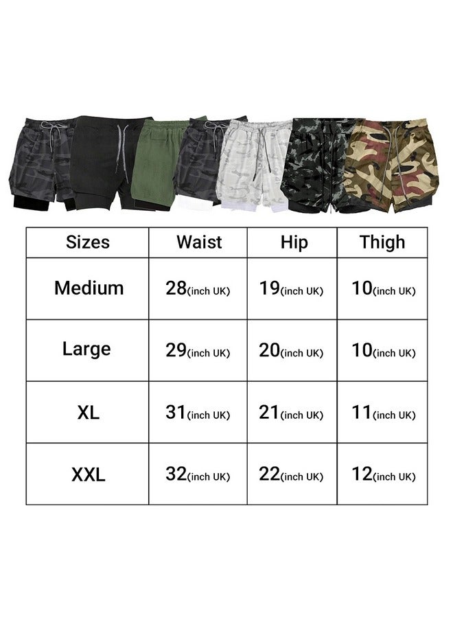 MARGOUN Men's Workout Shorts with Lining Lightweight Running Quick Dry Running Training Shorts with Zipper Pockets Yellow/M (waist 28''-29'')-L (waist 29''-30'')-XL (waist 31''-32'')-XXL (waist 32''-33'') - Image 2