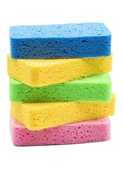 Generic Kitchen Sponges for Dish, Thick Heavy Duty Scrub Sponges, Non-Scratch Scrubber for Household, Cookware, Bathroom, Compressed Packaging (5 Pack)  - Image 1