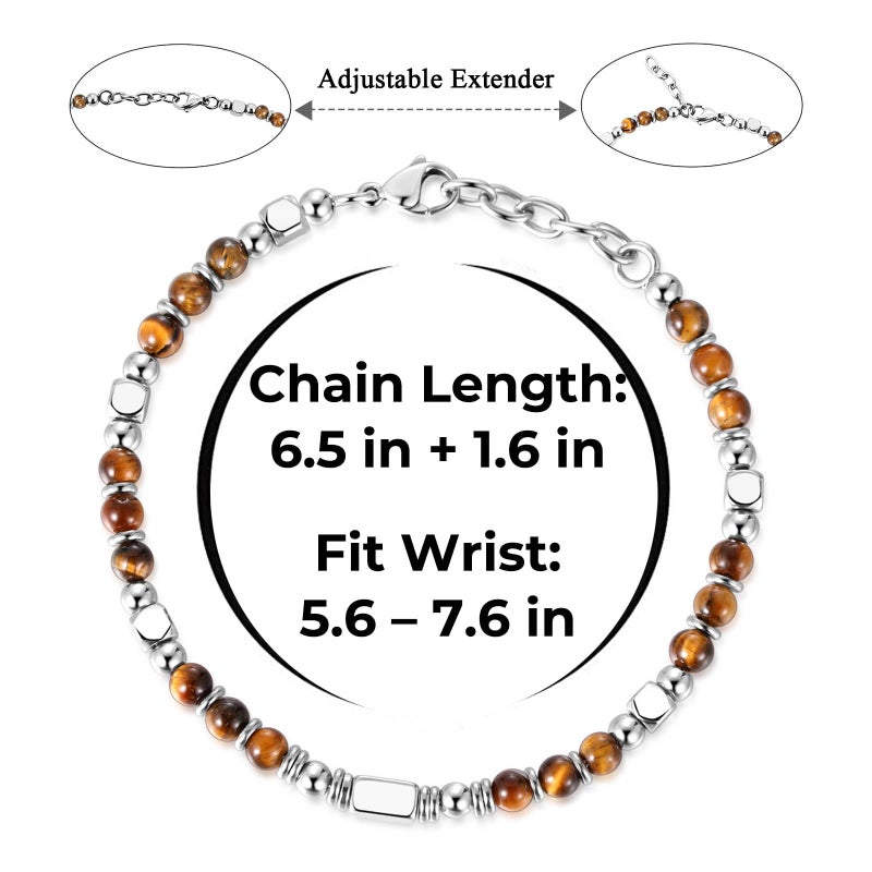 SIUMAL Beaded Bracelets for Women - Silver and Gold Boho Bracelets, Trendy Jewelry Gifts for Lover, Mom, Friends - Image 3
