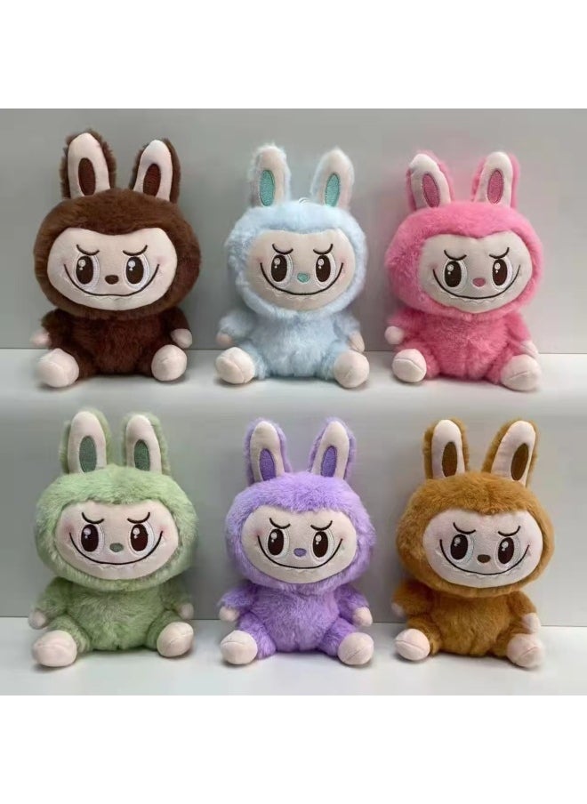 null - Labubu Labu Horror Smile Animal Plush Doll 8 Inch Grasp Machine Doll Bubble Labu Rabbit 9 Inch-Color:Strawberry Bear-Height:(minimum Order Is 20 Pieces Per Style) - Image 1