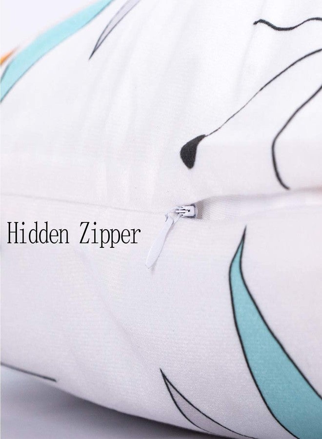 DZGlobal Mexican Pillow Covers Colorful Rainbow Serape Pillowcases Mexican Decorations for Home Ethnic Cushion Covers 18x18 Set of 2 - Image 5