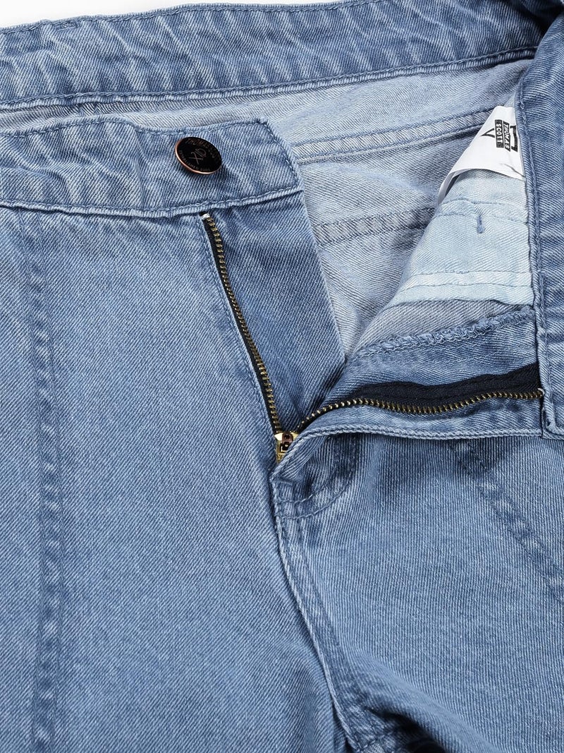 Thomas Scott Men's Relaxed Fit Cargo Jeans (TSJ081-LightBlue, 34) - Image 5