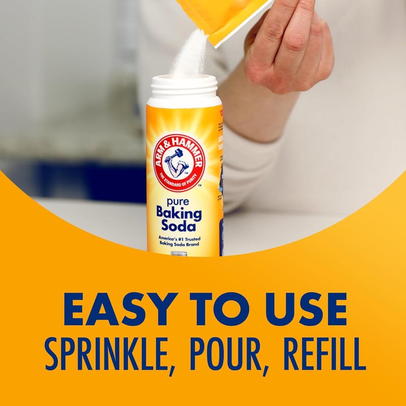 Arm & Hammer Pure Baking Soda Shaker, 12 oz (340 g) - 6 Pack - Image 2