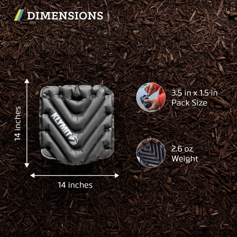 KLYMIT V Seat - Portable, Inflatable Padded Cushion Seat, Perfect for Air Travel, Camping, Backpacking and Bleacher Seats - Image 4