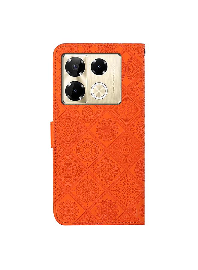 S-TOP Case For Infinix Note 40 Pro Ethnic Style Embossed Pattern Leather Phone Case - Image 3