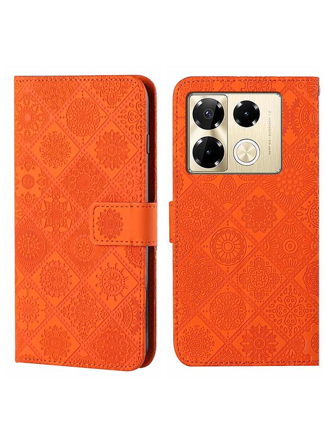 S-TOP Case For Infinix Note 40 Pro Ethnic Style Embossed Pattern Leather Phone Case - Image 1
