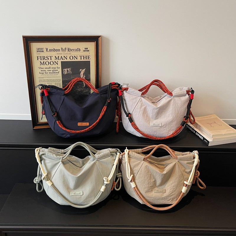 Women's Waterproof Nylon Oxford Crossbody Bag, Large Capacity Lightweight Commuter Shoulder Bag - Image 2