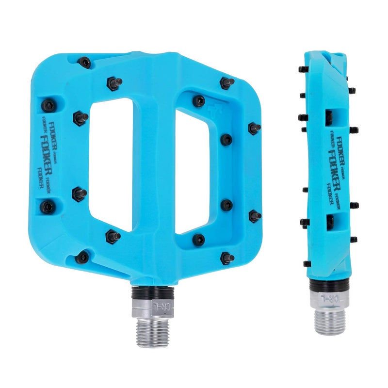 FOOKER MTB Pedals Mountain Bike Pedals 3 Bearing Non-Slip Lightweight Nylon Fiber Bicycle Platform Pedals for BMX MTB 9/16" - Image 3