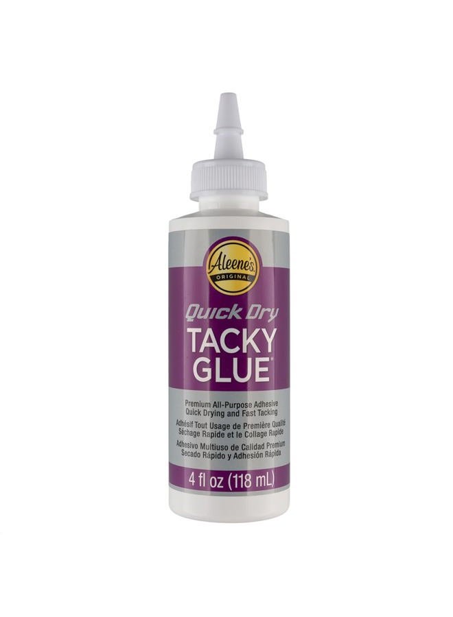 Craft County All-Purpose Tacky Glue – Premium Adhesive for Crafts, Jewelry, and Household Repairs – Quick Dry 4 Oz. (2 Bottles) - Image 1