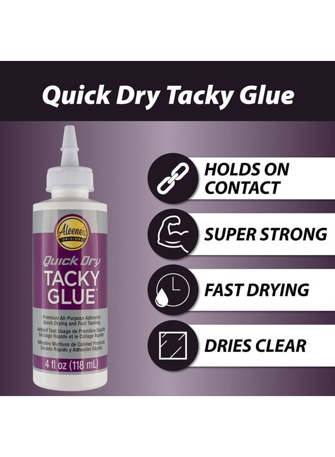 Craft County All-Purpose Tacky Glue – Premium Adhesive for Crafts, Jewelry, and Household Repairs – Quick Dry 4 Oz. (2 Bottles) - Image 2