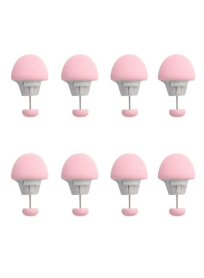 PLENARO Mushroom Shaped Quilt Holder Clips, Double Sided Non-Slip Duvet Fixator Pins,Bed Quilt Clamps Sheet Quilt Holder Clips for Socks Curtains Quilt Cover (Pink, Pack of 8) - Image 1