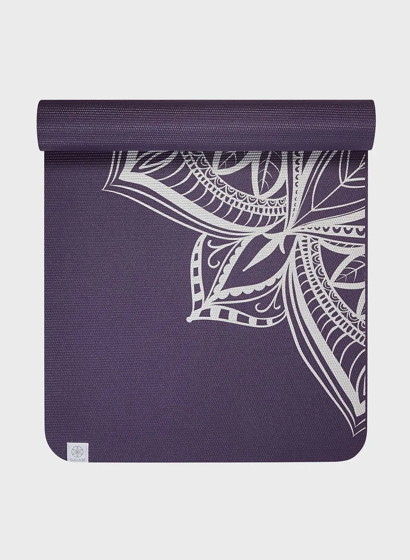 Gaiam 6Mm Premium Metallic Medallion Yoga Mat