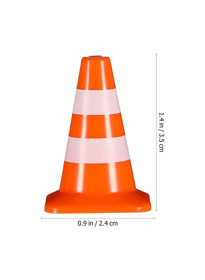 TOYANDONA 7Pcs Mini Traffic Cones, 1. 37 inch Play Traffic Signs Safety Cones Mini Road Signs Toy for Kids Street Signs Playset - Image 2