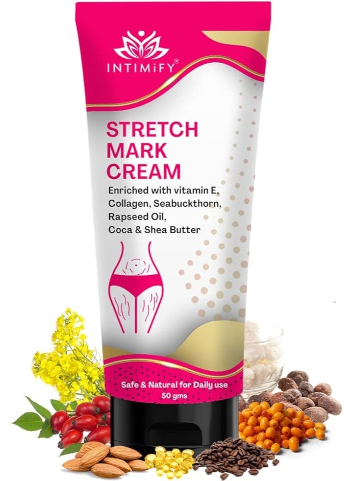 INTIMIFY Stretch Mark Cream Removal Skin Elasticity Women Daily Care - Image 1