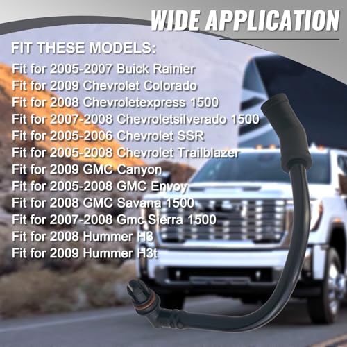 KMBNTU 12607406 Valve Tube Tubing Hose Fit for Cadillac Escalade Chevrolet Avalanche Silverado Suburban Tahoe GMC Sierra Yukon Hummer H2 2007-2008 - Image 3