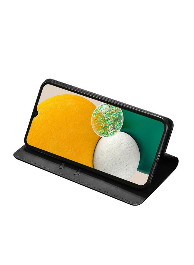 اس-توب جراب هاتف OPPO Reno5 A Skin Feel Magnetic Flip Leather أفقي - Image 5