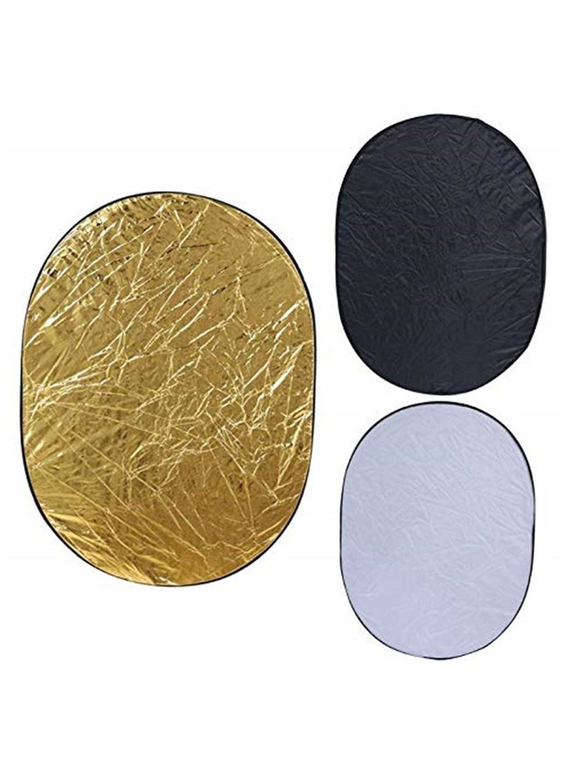 Generic - 110 cmx150cm 5 in 1 Collapsible Multi Lighting Reflector Set Photo Studio Outdoor Photography - Image 1
