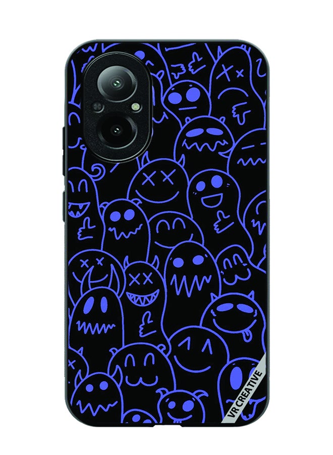 VR CREATIVE Protective Case Cover For Realme C67 4G Halloween Design Multicolour - Image 1