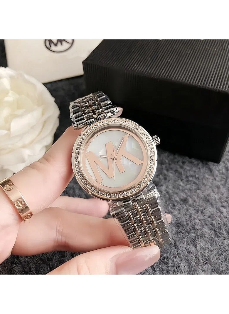 MK Collection 2025 Spring And Summer Gold Jewelry Women's Wrist Watch 