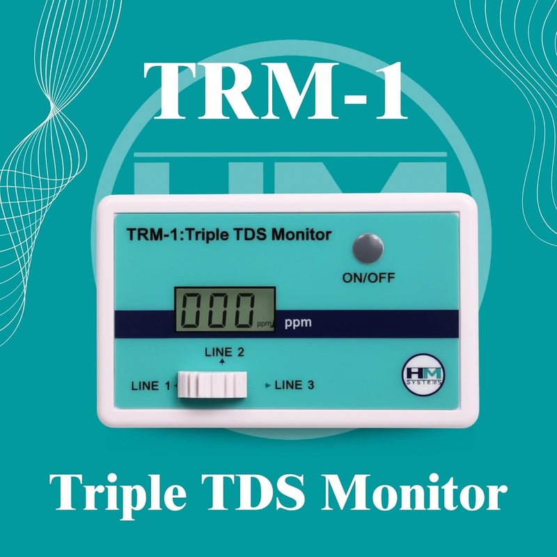 HM Digital Triple Inline RO/DI TDS Monitor with 1/4 inch T-Fittings - Image 2
