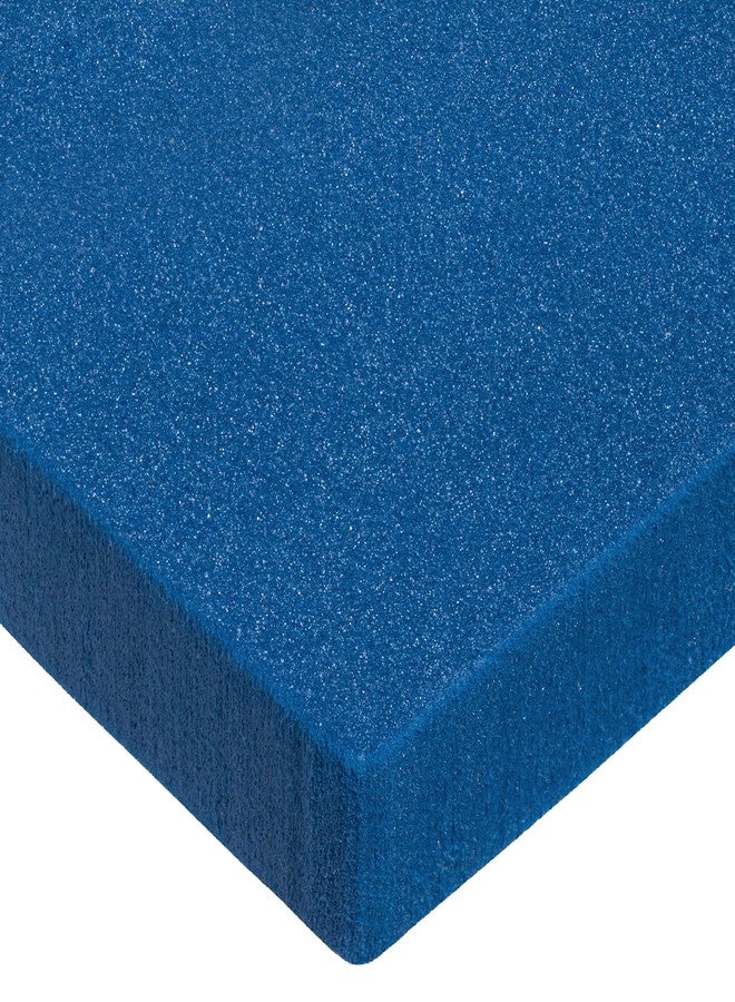 Cross Linked Polyethylene Foam Sheet, Blue, 4 lbs/cu. ft., 1/2 in Thick x 12 in Wide x 24 in Long