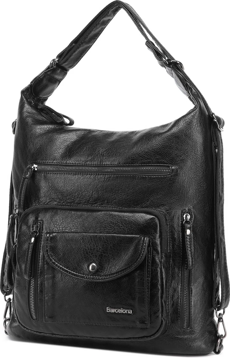 برشلونة Washed Leather Both Back and Shoulder Women's Bag 21-K 1580