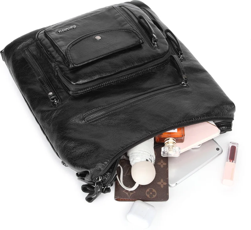 برشلونة Washed Leather Both Back and Shoulder Women's Bag 21-K 1580