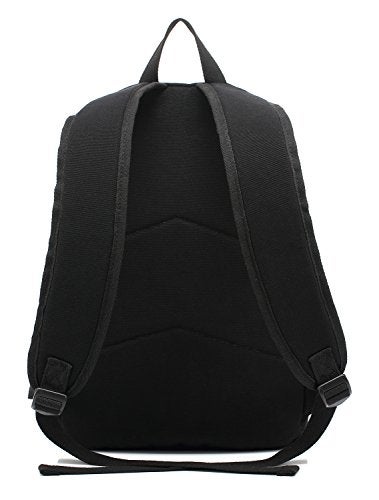 kayond Casual Style Lightweight canvas Laptop Bag/Durable Travel backpacks/Rucksack for Men&Women/Fashion Backpack Fits 15 inch Notebook (Black) - Image 4