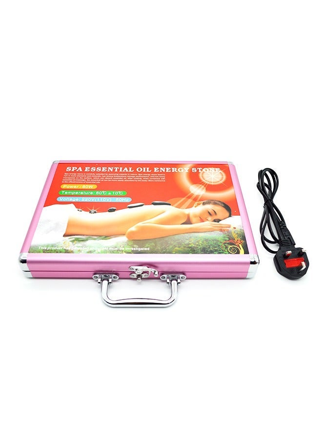 Portable Hot Stones Massage Warmer Set 20 PCS Temp Control Heated Stones Massage Rocks for Home Spa Warming Relaxing Relief - Image 3