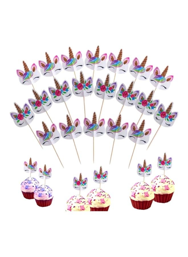 Beauenty 24-Piece Unicorn Cupcake Wrappers Set - Image 2