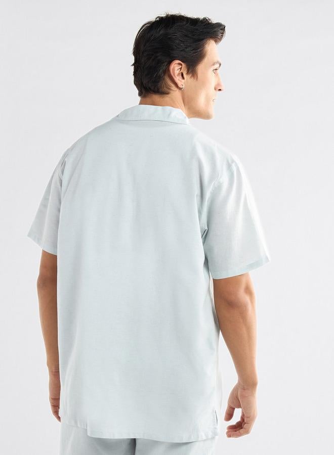 Splash FAV Regular Fit Shirt with Camp Collar and Short Sleeves - Image 3