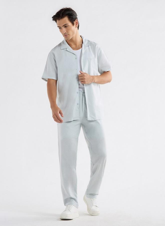 Splash FAV Regular Fit Shirt with Camp Collar and Short Sleeves - Image 2