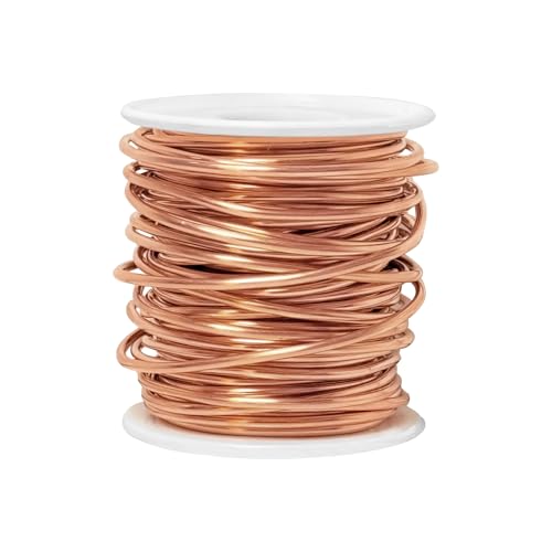 Acuteye 99.9% Pure Copper Wire, 12 Gauge(2mm) 50FT(15.24m) Soft Copper Wire Craft Wire for Electroculture, Gardening, Jewelry Making, DIY, Plants - Image 1