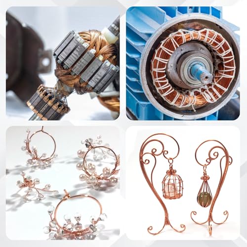 Acuteye 99.9% Pure Copper Wire, 12 Gauge(2mm) 50FT(15.24m) Soft Copper Wire Craft Wire for Electroculture, Gardening, Jewelry Making, DIY, Plants - Image 5
