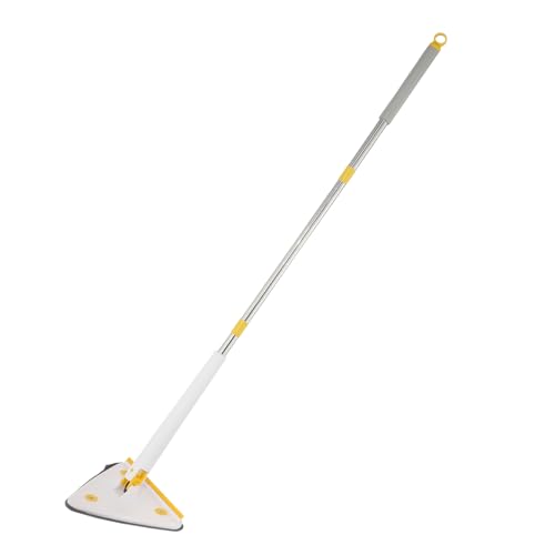 PRIME PICK Triangle Mop, 360-degree Rotatable Triangle Adjustable Wall Cleaning Mop Floor Wet and Dry Cleaning, Removable and Washable - Image 1