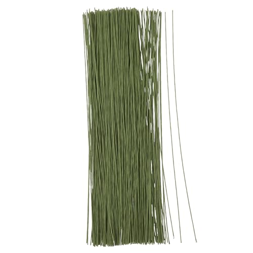 Juvale 300 Pieces Green 18 Gauge Wire for DIY Crafts, Artificial Flower Arrangements (16 in) - Image 1