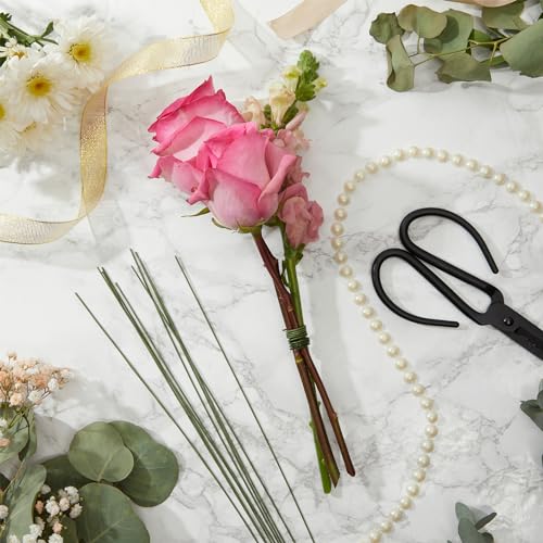 Juvale 300 Pieces Green 18 Gauge Wire for DIY Crafts, Artificial Flower Arrangements (16 in) - Image 3