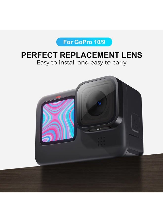 ParaPace Lens Replacement for GoPro Hero 11/Hero 10/Hero 9 Black,UV Protective Glass Cover Action Camera Accessories Kits(Black) - Image 5