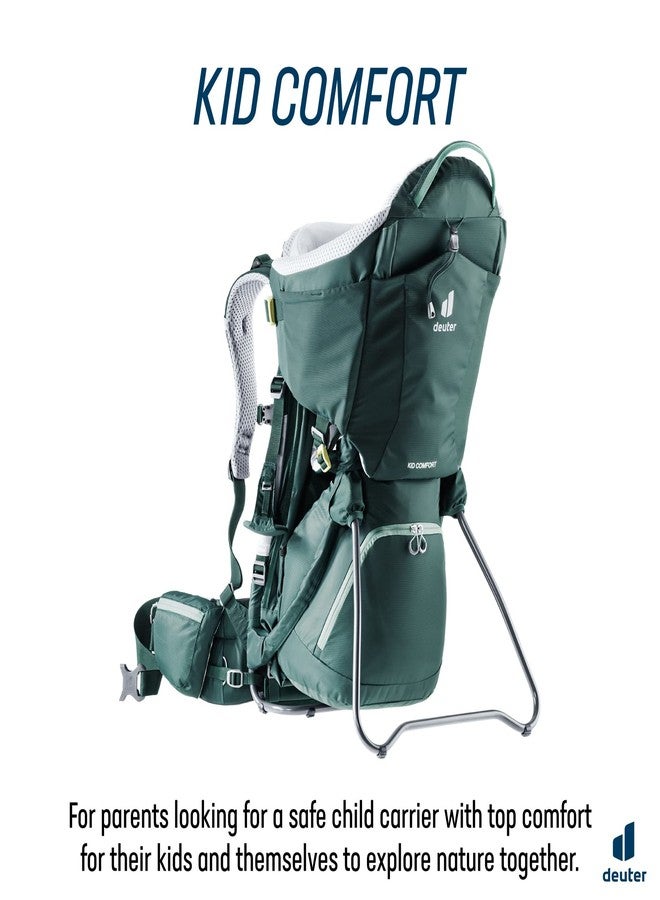 Deuter Kid Comfort Child Carrier and Backpack for Travel & Hiking with Toddlers - Forest - Image 2
