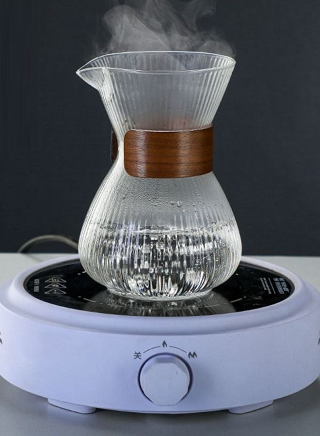 400mL V60 Coffee Maker Glass Drip Coffee Pot with Filter  - Image 4