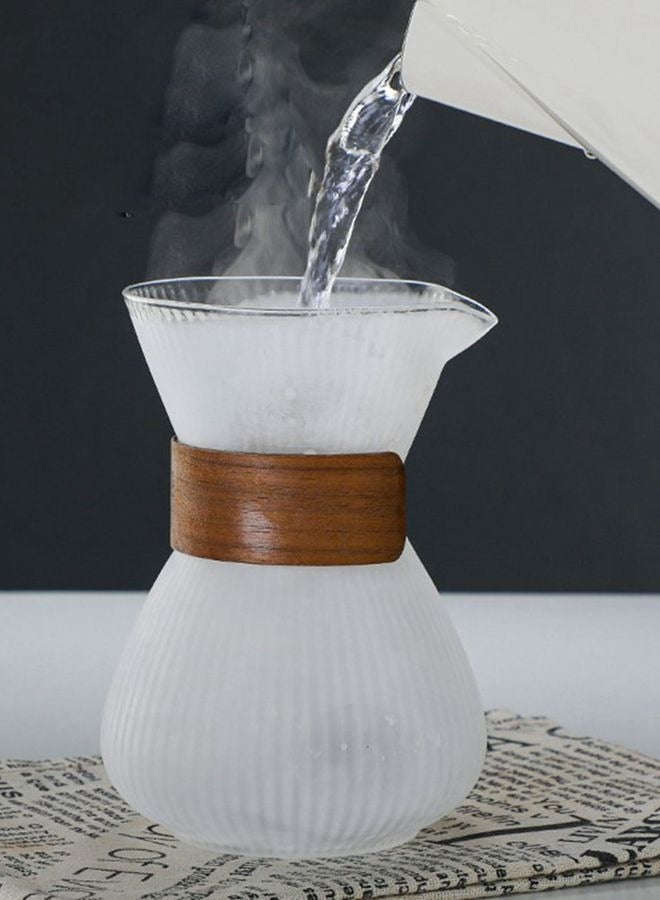 400mL V60 Coffee Maker Glass Drip Coffee Pot with Filter  - Image 5