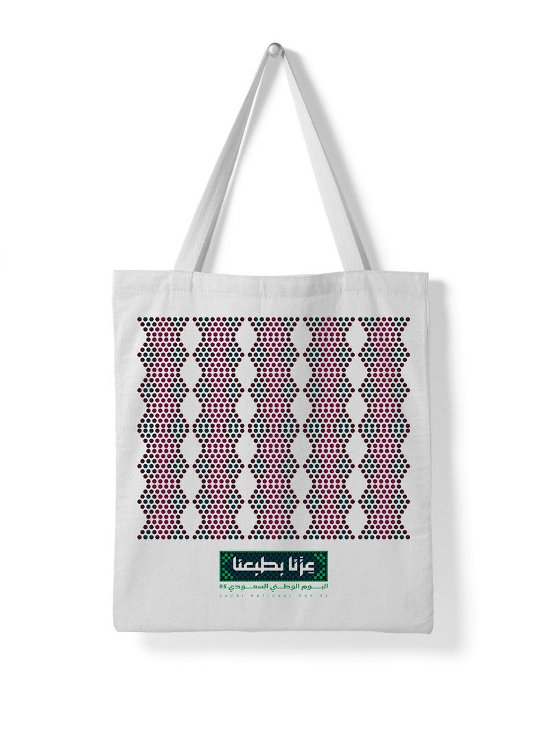 لوحة حقيبة يد بأحزمة كتف من البوليستر لمناسبة اليوم الوطني السعودي - Image 4
