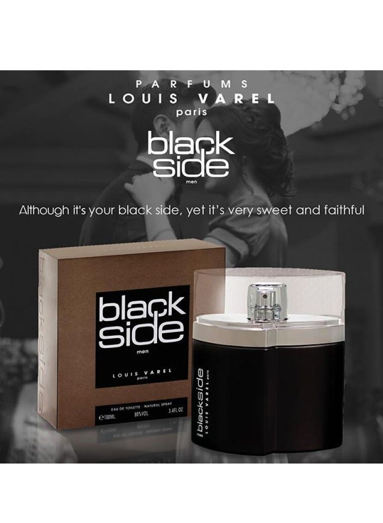 LOUIS VAREL BLACK SIDE EDT MEN 90ML - Image 3