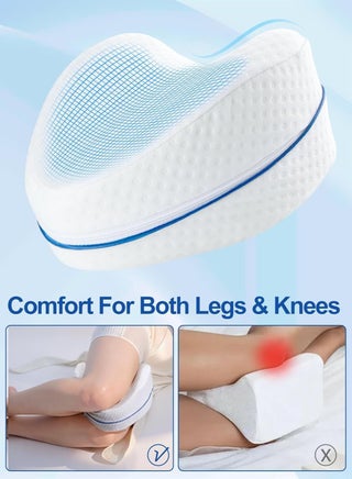 Toshonics Ergonomic Leg Pillow for Side Sleepers Orthopedic Memory