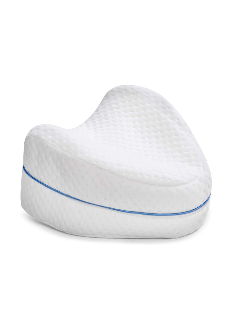 Toshonics Ergonomic Leg Pillow for Side Sleepers Orthopedic Memory Foam Knee and Leg Support Pillow for Back Hip Knee and Sciatica Pain Relief Ventilated Design for Cooler Sleep Ideal for Pregnancy Post-Surgery and Arthritis Comfort  - Image 3