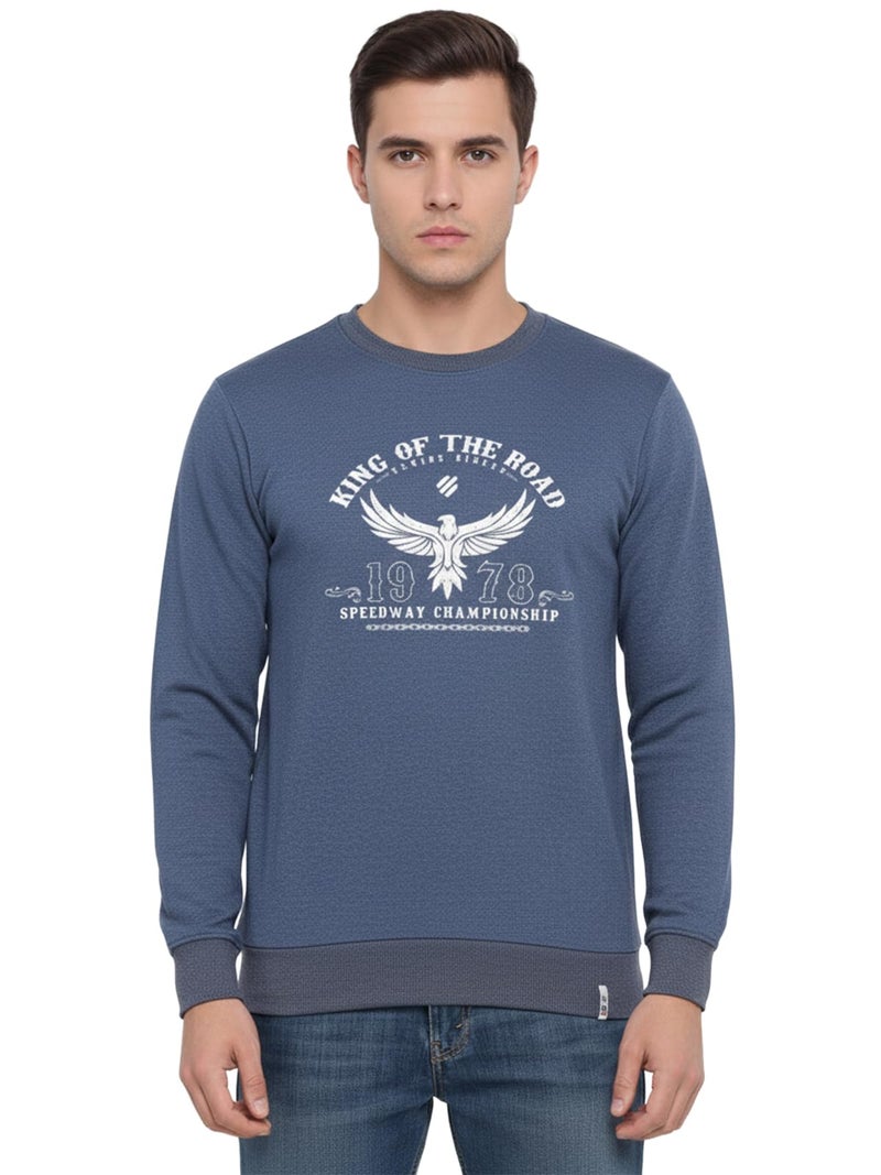 ONN Men's Cotton Regular Fit Full Sleeve Round Neck Sweatshirt 9001_NML_M_1PC - Image 1